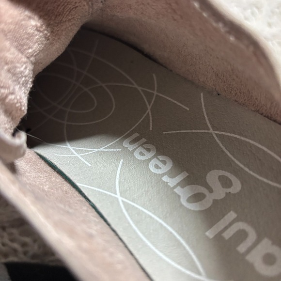 Paul Green $498 Genuine Leather Taupe Shimmer Platform Lace Up Sneakers US 8.5 - Picture 15 of 16